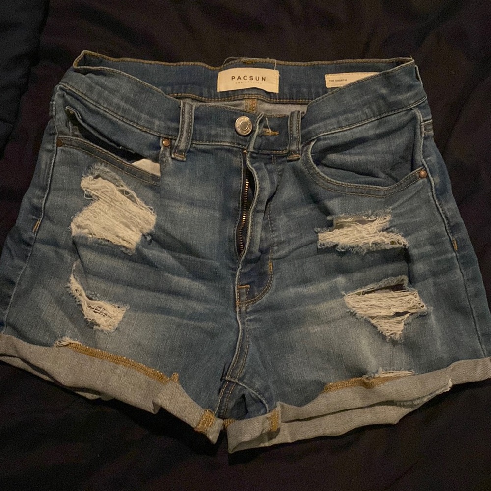 Pacsun High Rise Denim Shorts